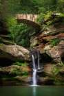 Old Mans Cave Upper Falls-Hocking Hills State Park-Ohio Art Print